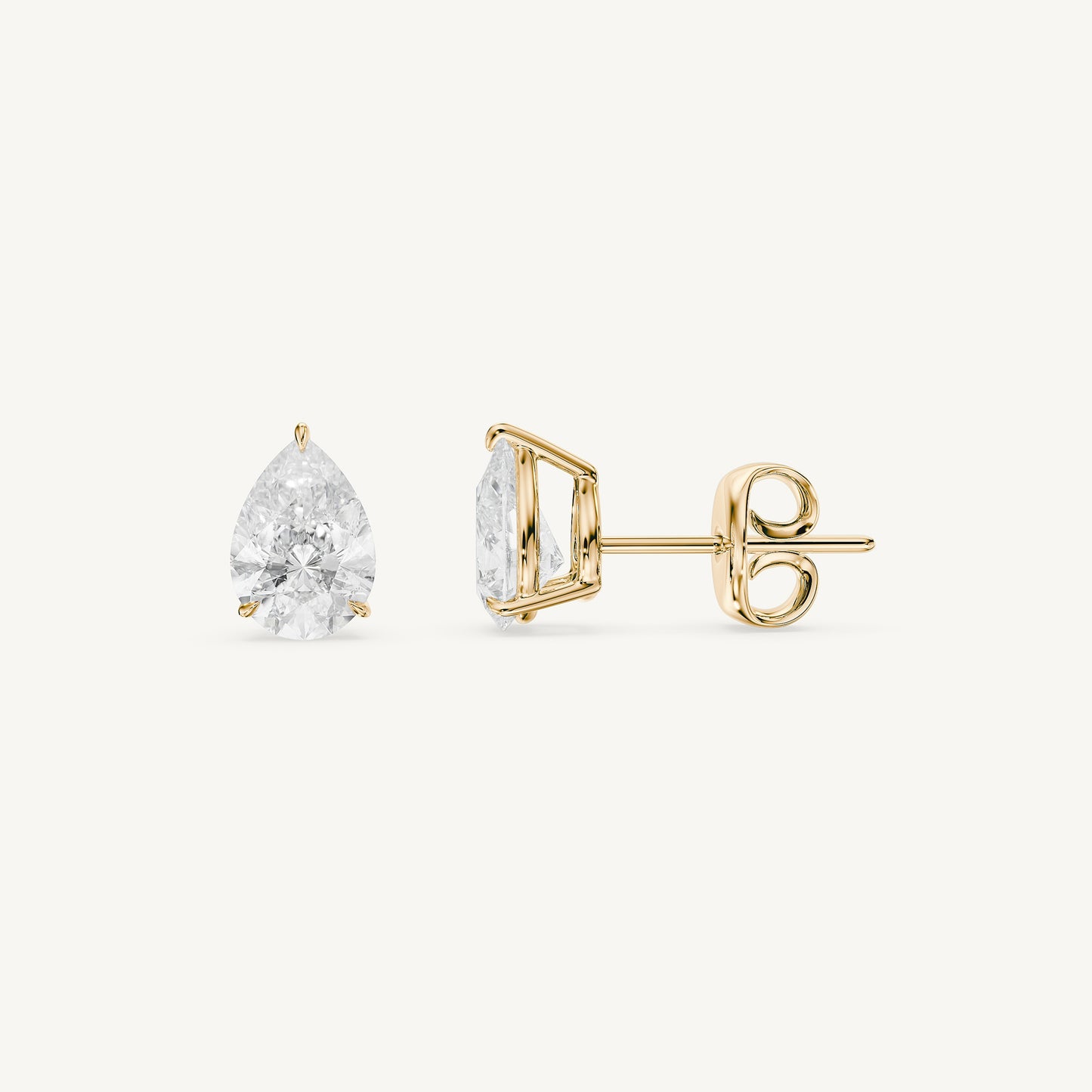 Pear Diamond Studs