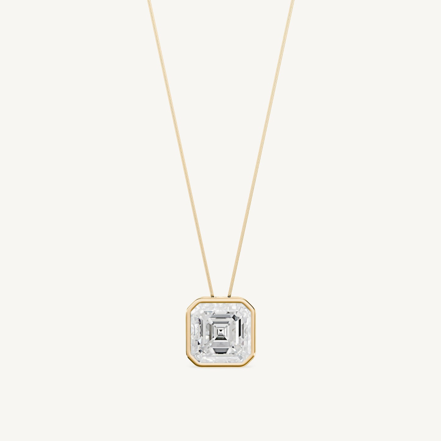 Classic Asscher Cut Pendant