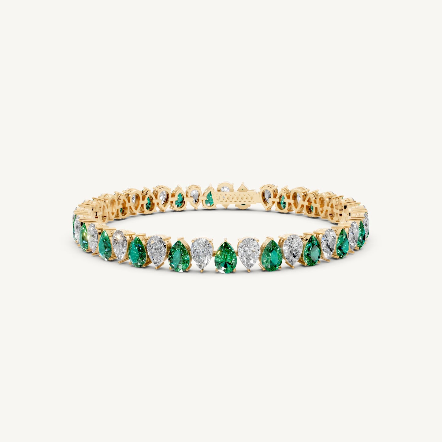 Pear Alternating Tennis Bracelet