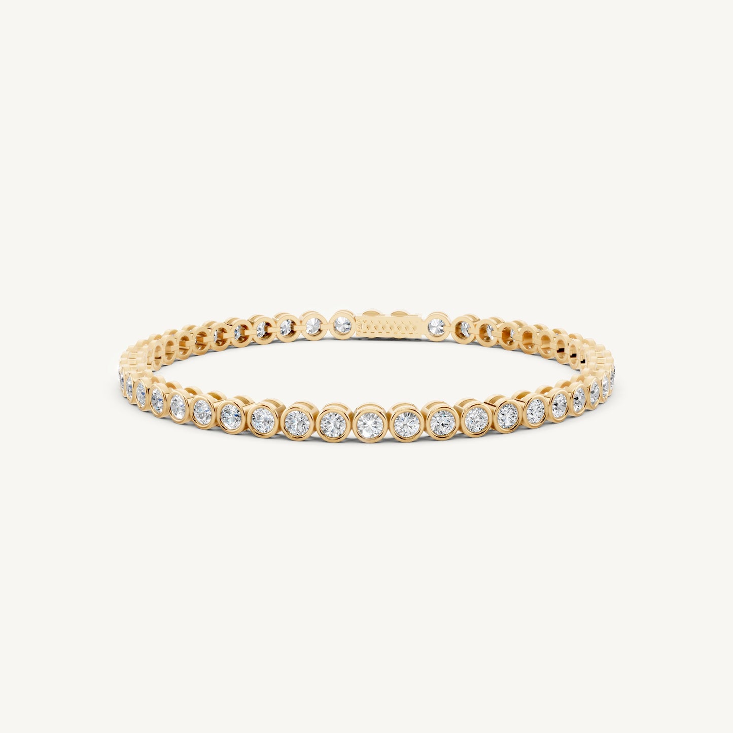 Round Bezel Tennis Bracelet