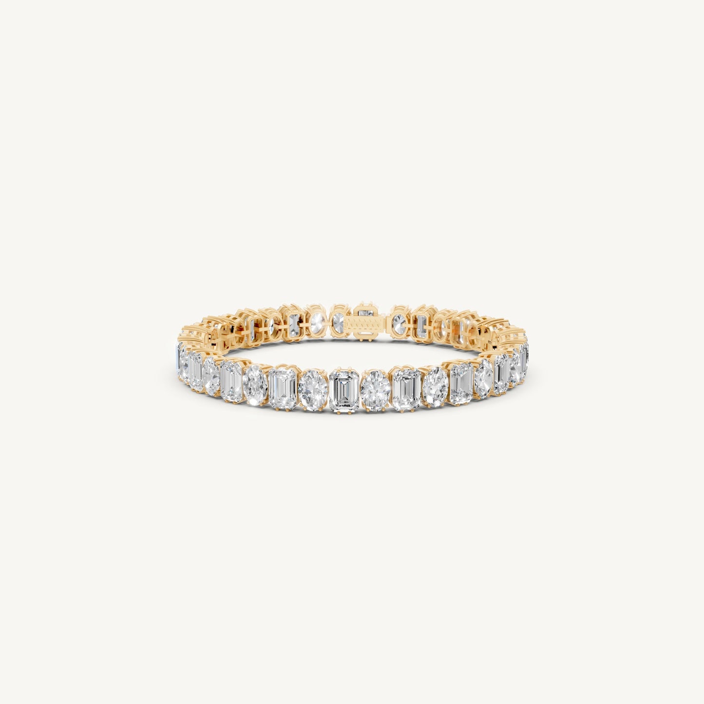 Oval & Emerald-Cut Tennis Bracelet