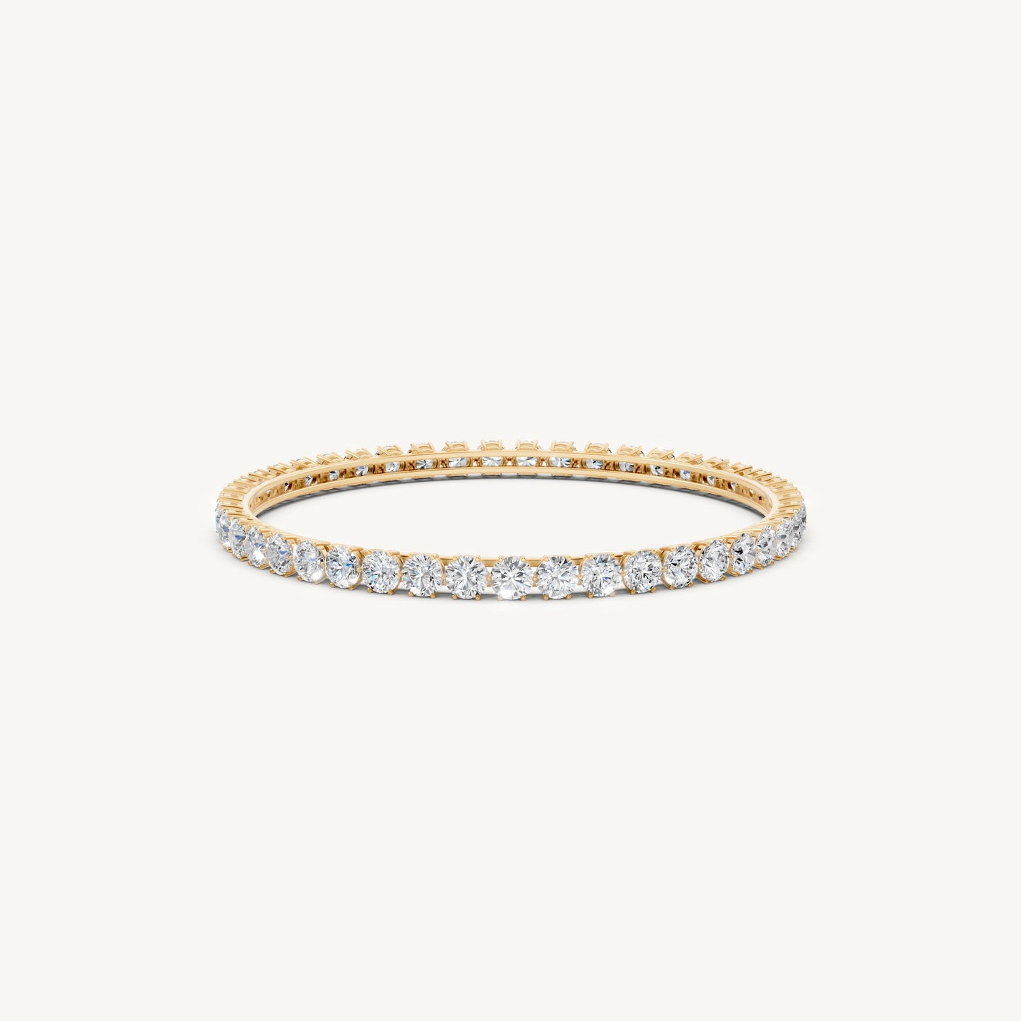 Round Diamond Bangle