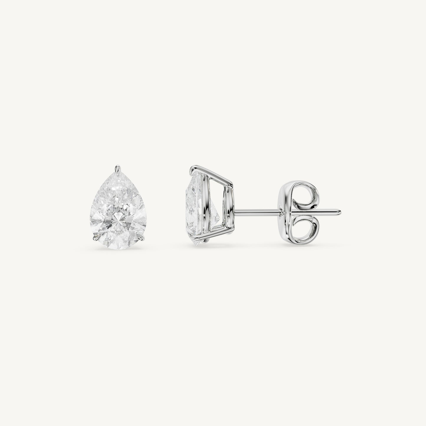 Pear Diamond Studs