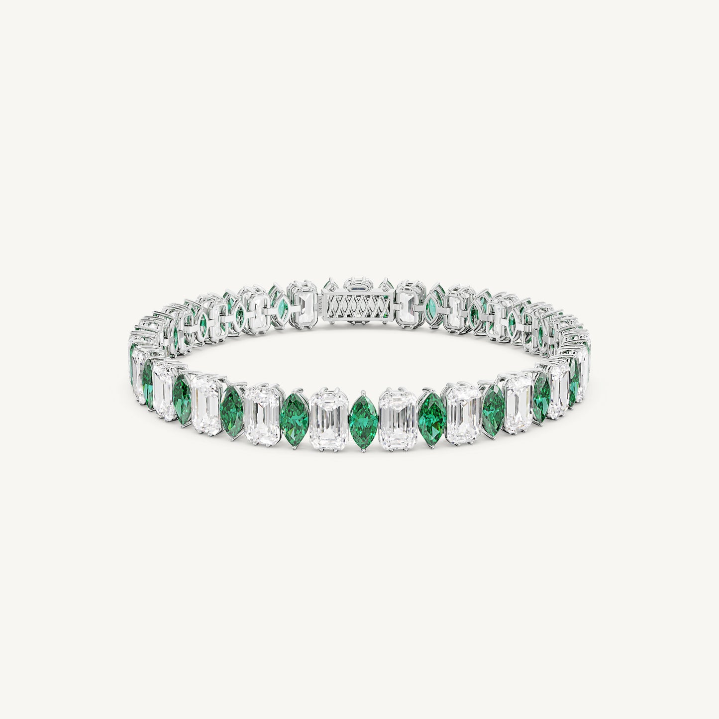 Marquise Emerald Tennis Bracelet
