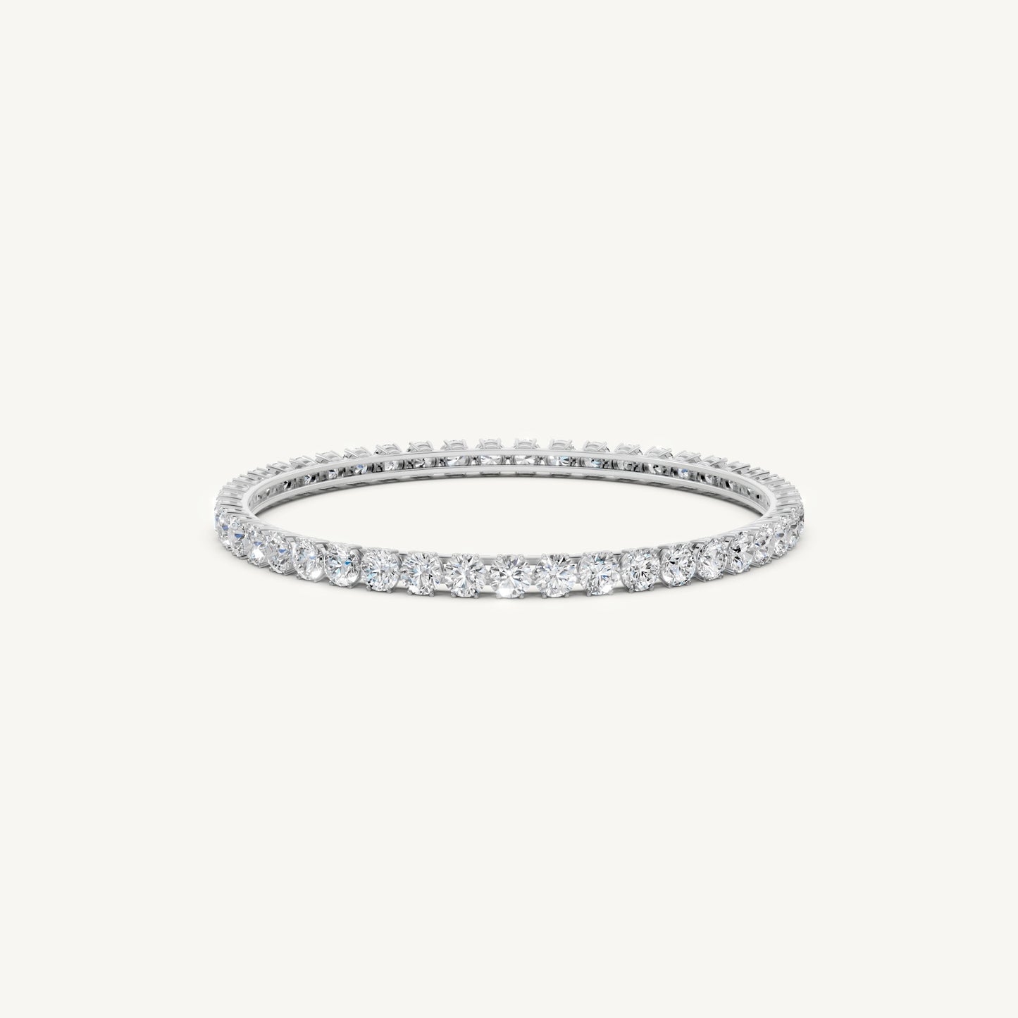 Round Diamond Bangle