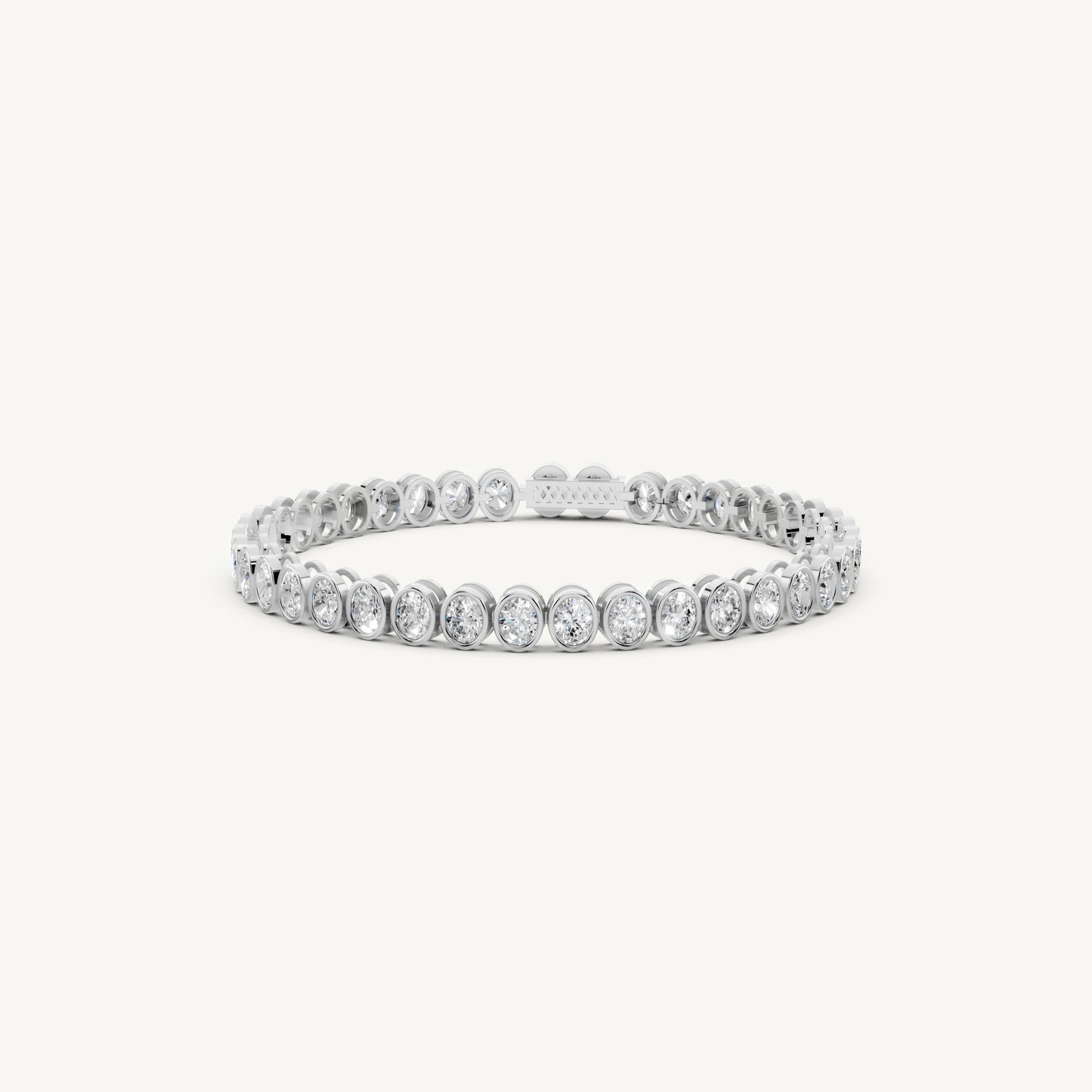 Oval Bezel Tennis Bracelet