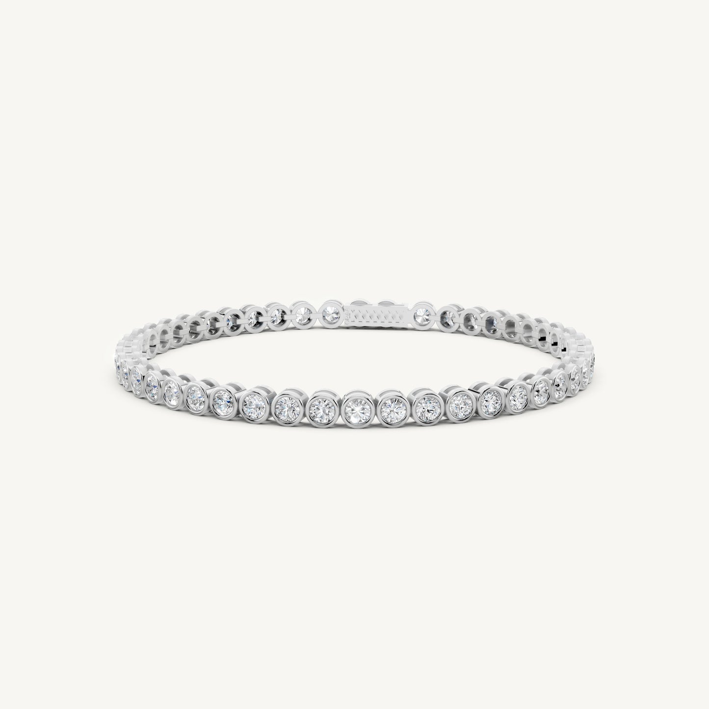 Round Bezel Tennis Bracelet