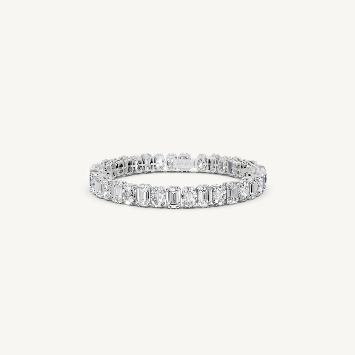 Oval & Emerald-Cut Tennis Bracelet
