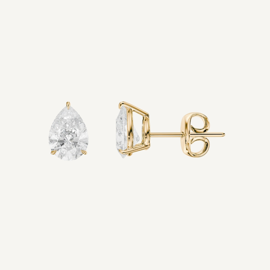 Pear Diamond Studs