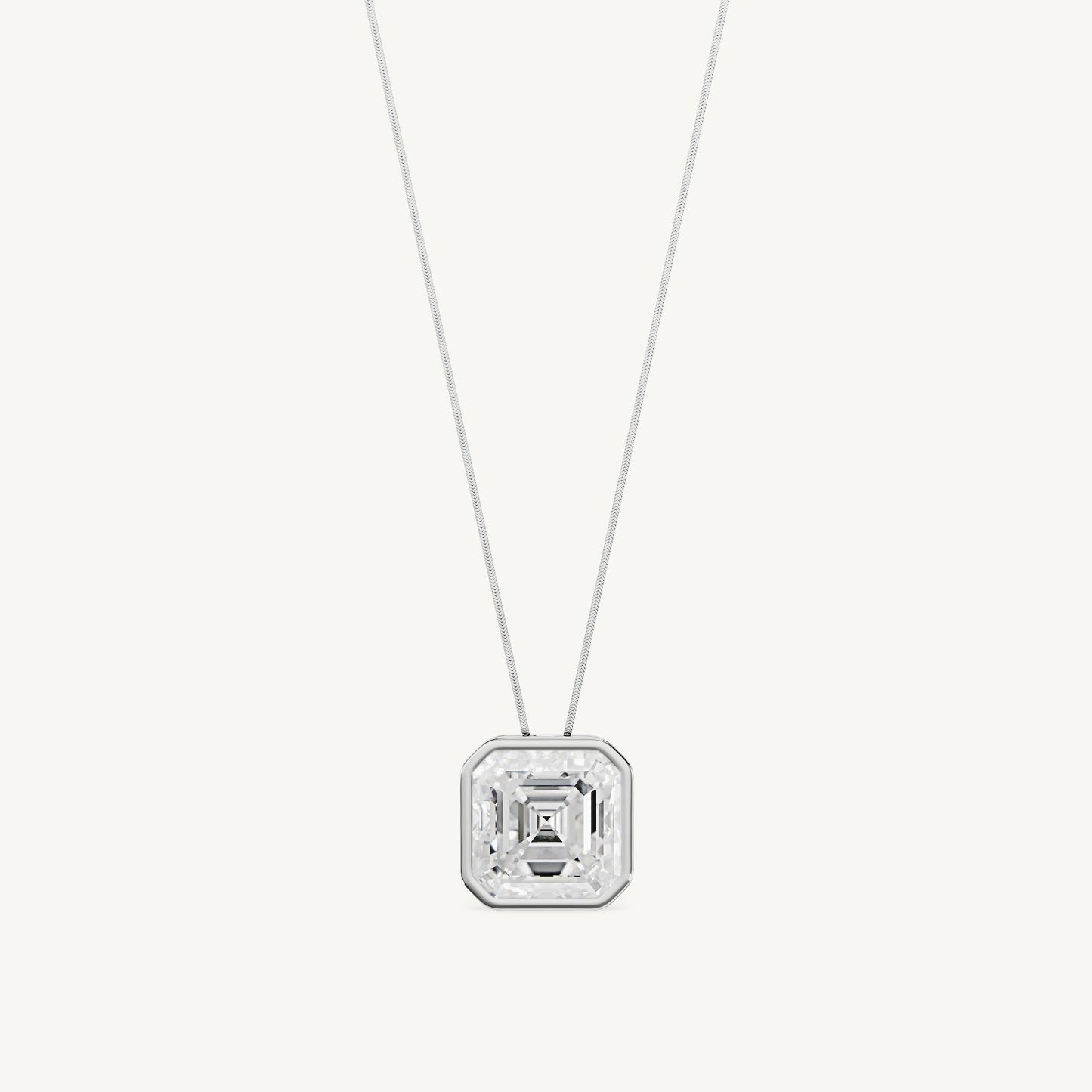 Classic Asscher Cut Pendant