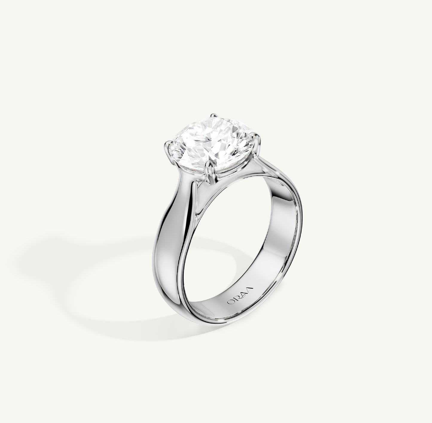 Round Wide Band Ring