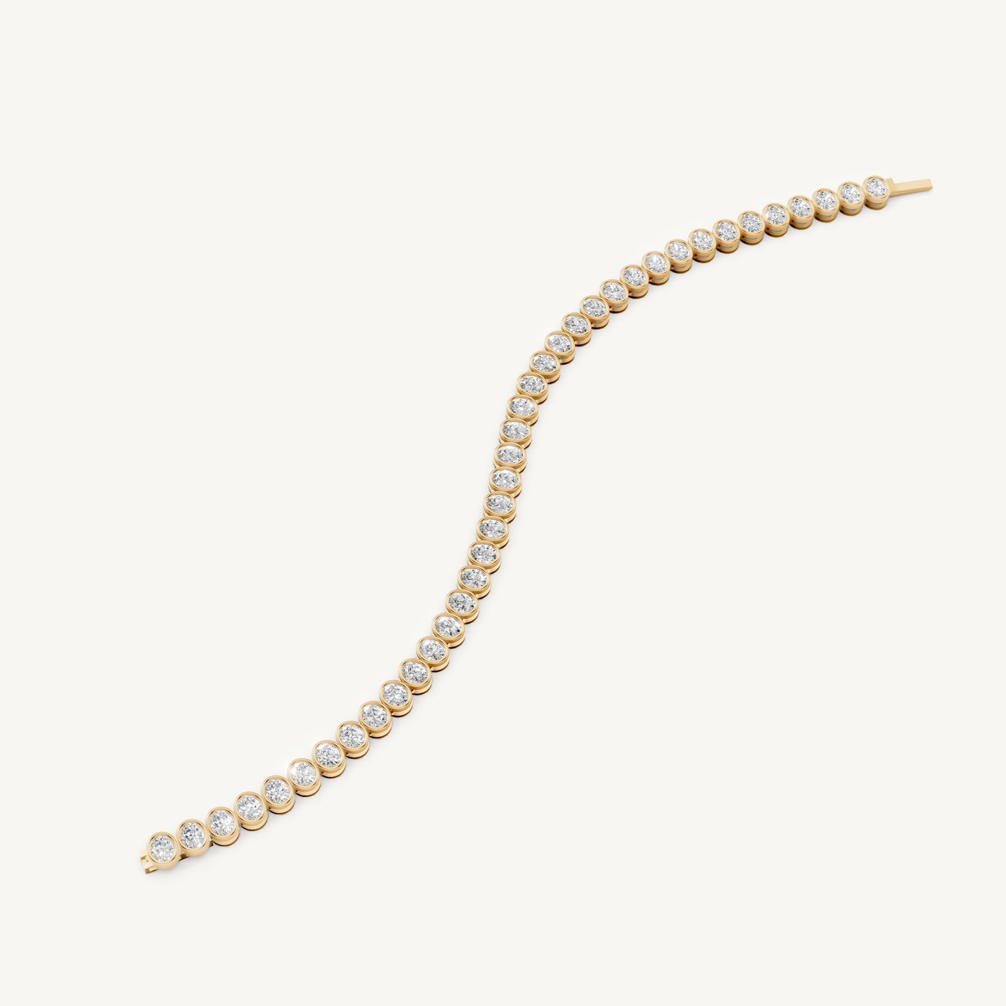 Oval Bezel Tennis Bracelet