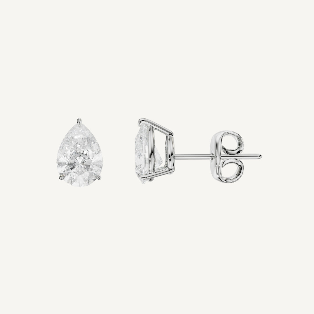 Pear Diamond Studs
