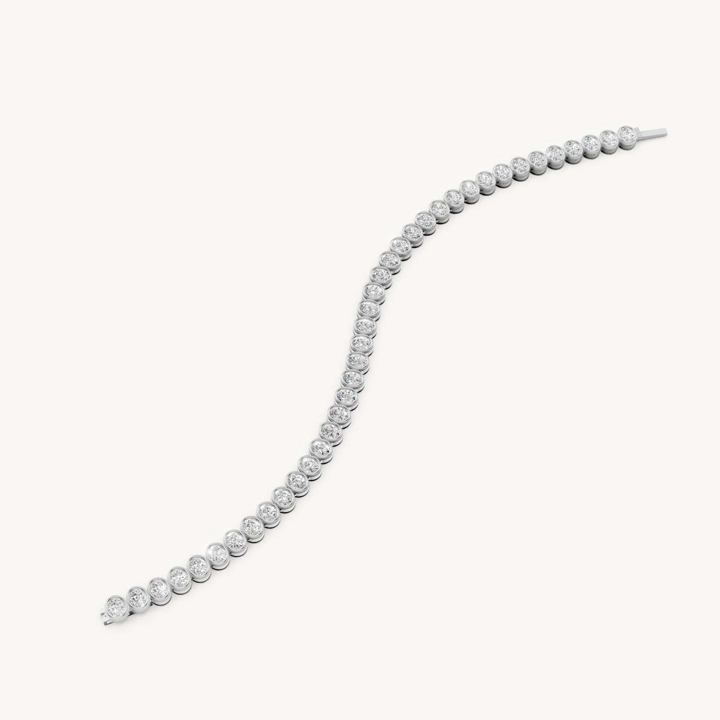 Oval Bezel Tennis Bracelet
