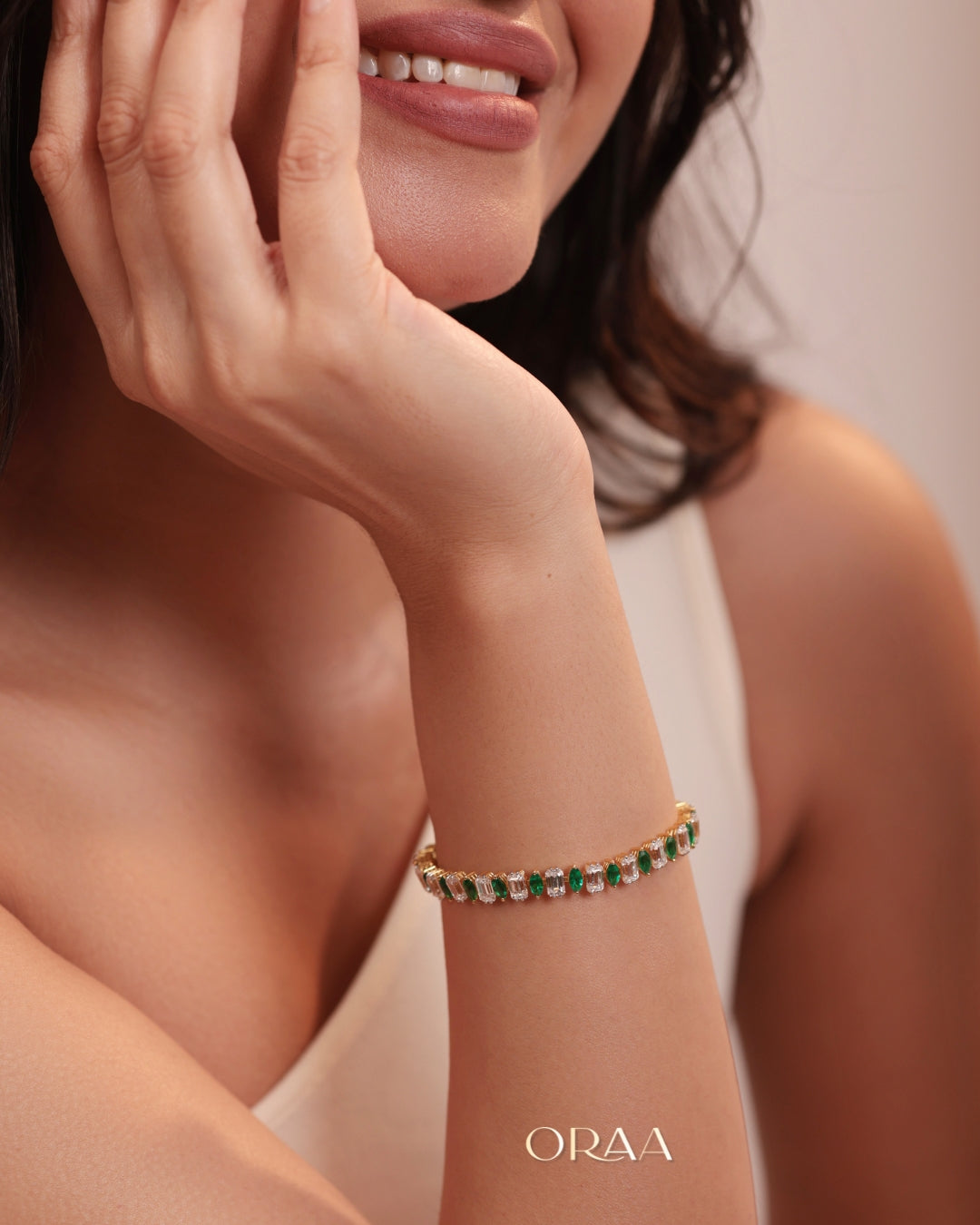 Marquise Emerald Tennis Bracelet