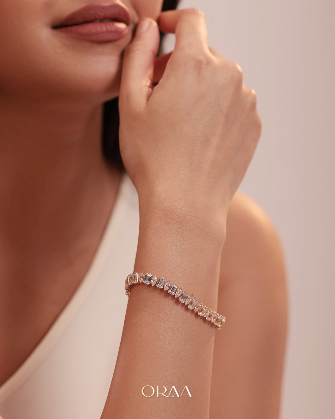 Marquise Diamond Tennis Bracelet