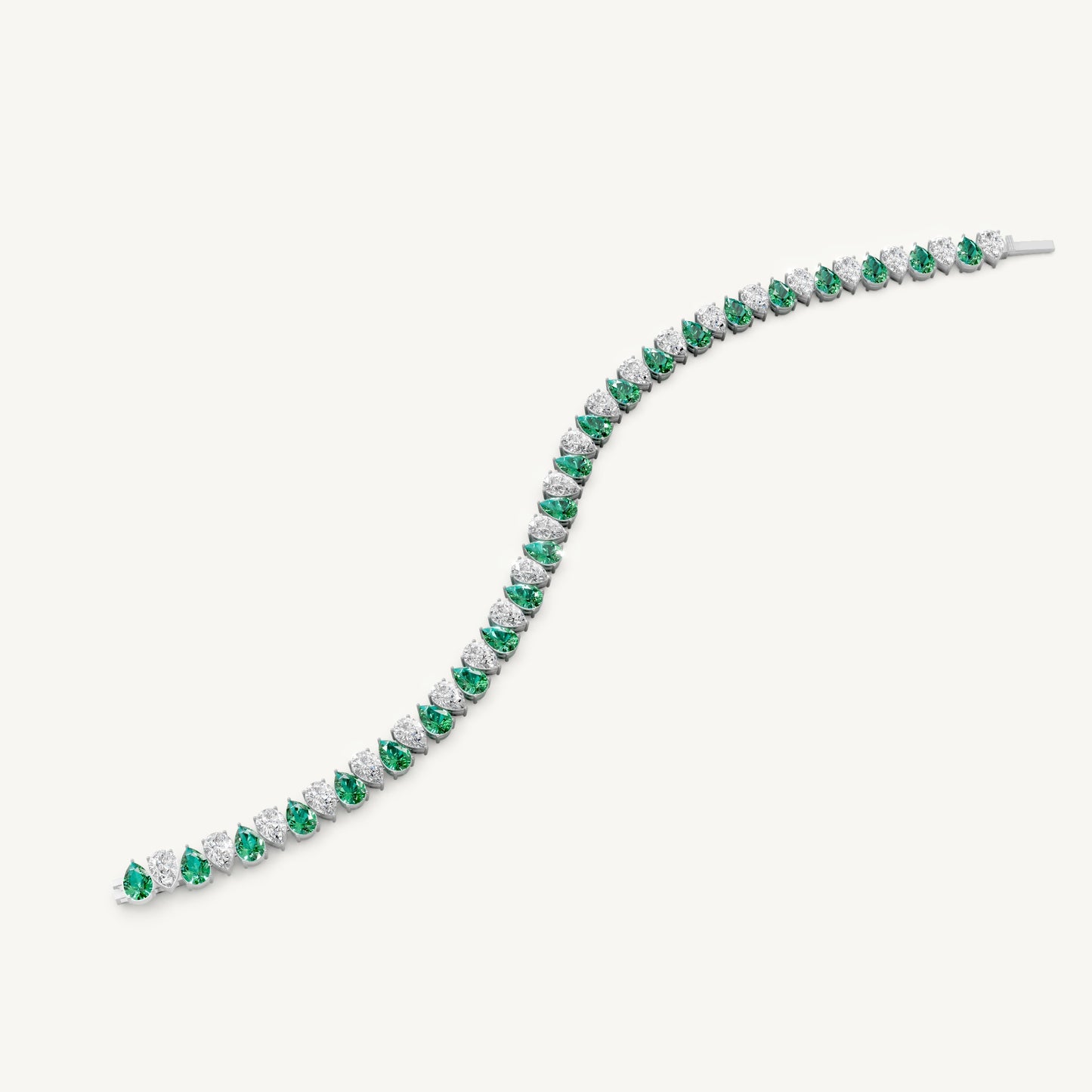 Pear Alternating Tennis Bracelet