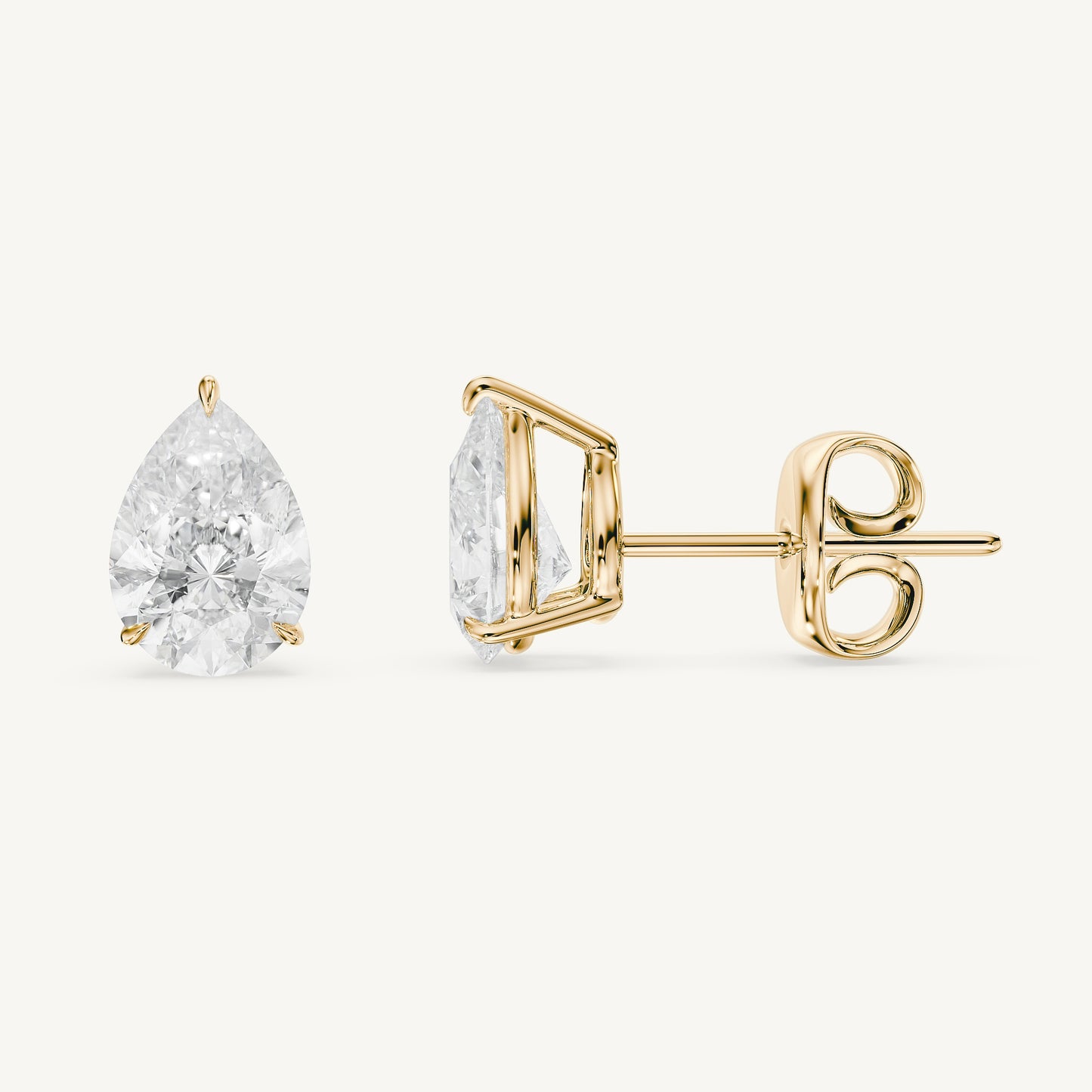 Pear Diamond Studs