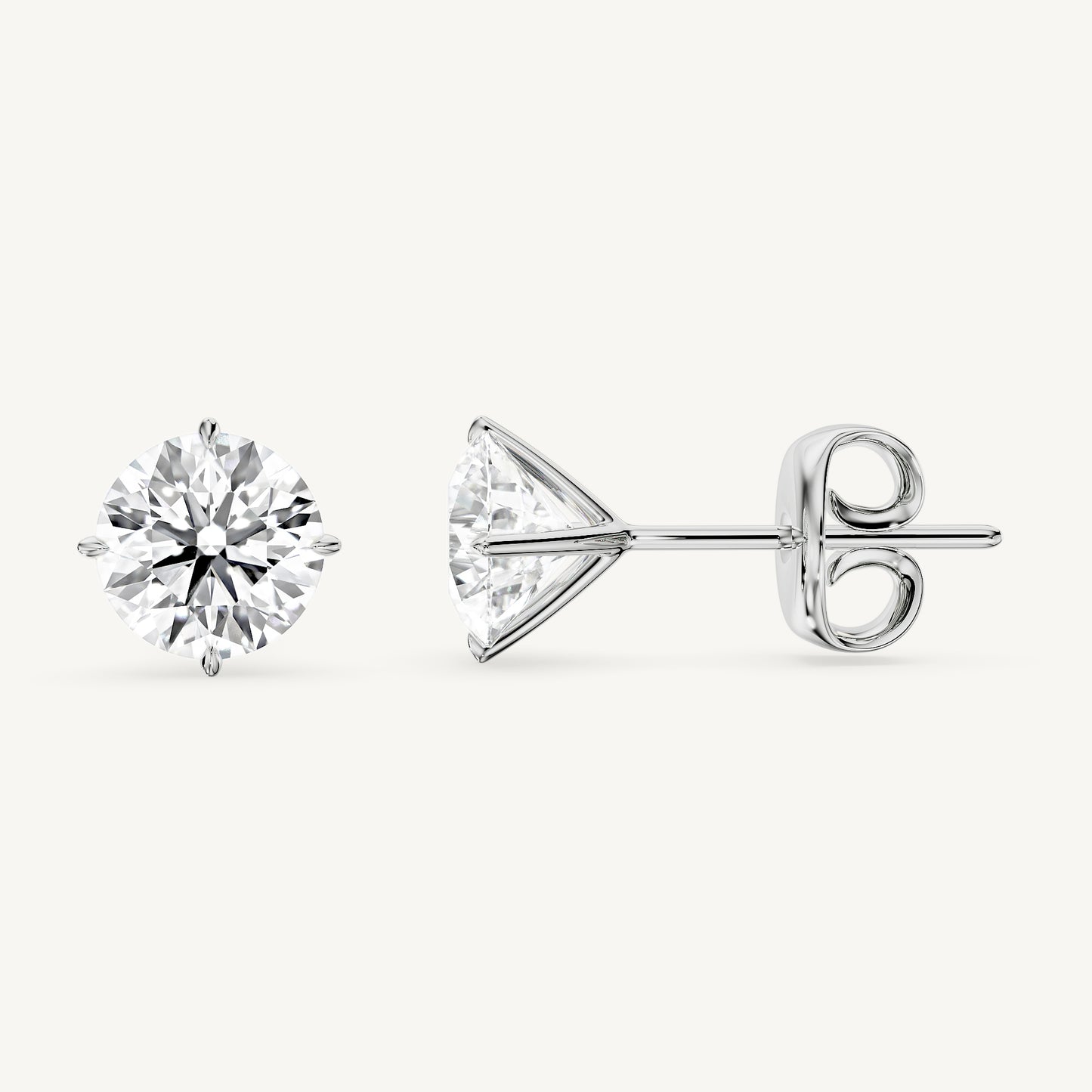 Classic Round Diamond Studs