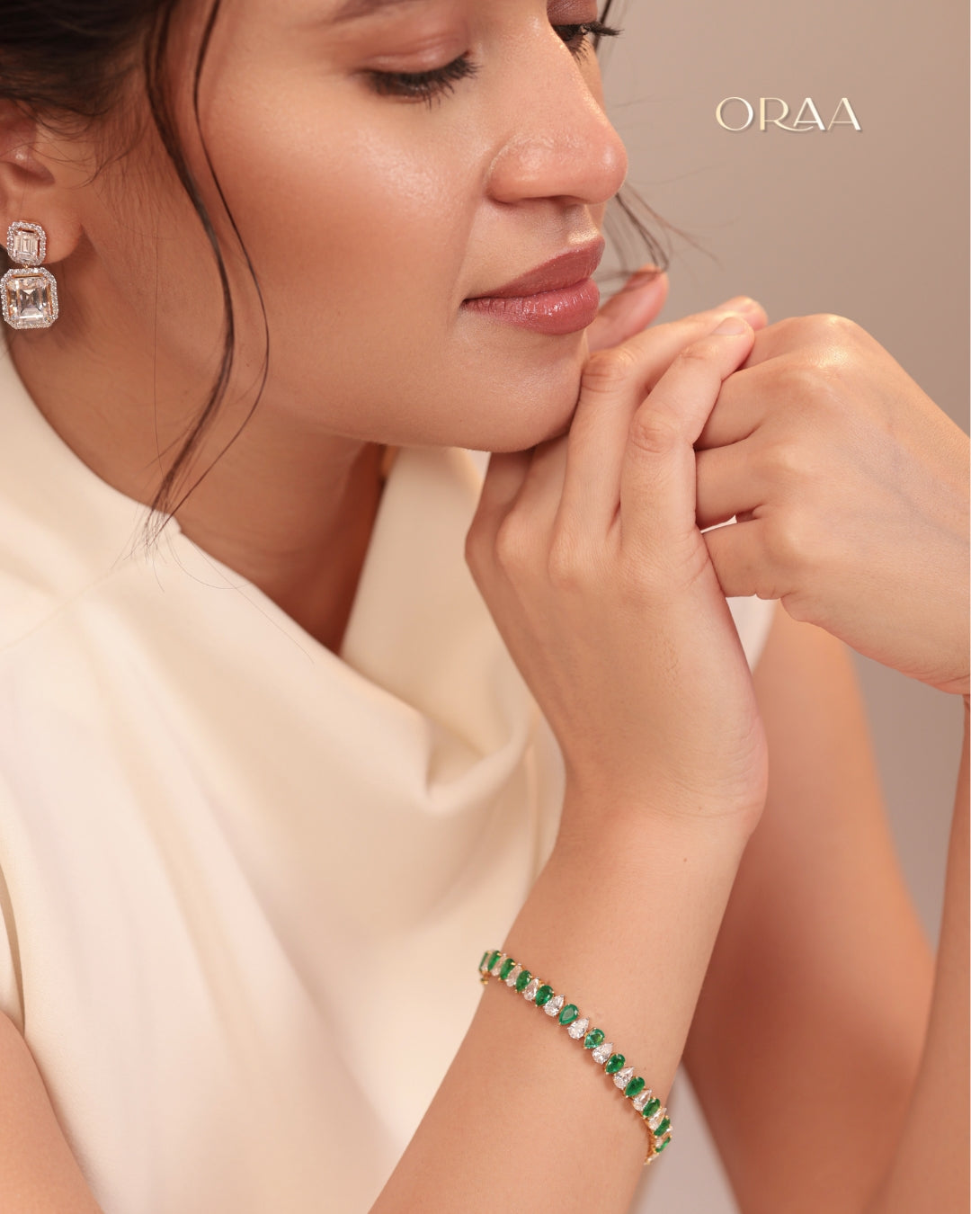 Pear Alternating Tennis Bracelet
