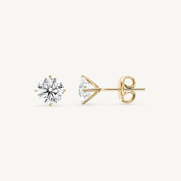 Classic Round Diamond Studs
