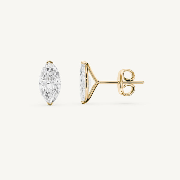 Marquise Diamond Studs