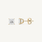Princess-Cut Diamond Studs