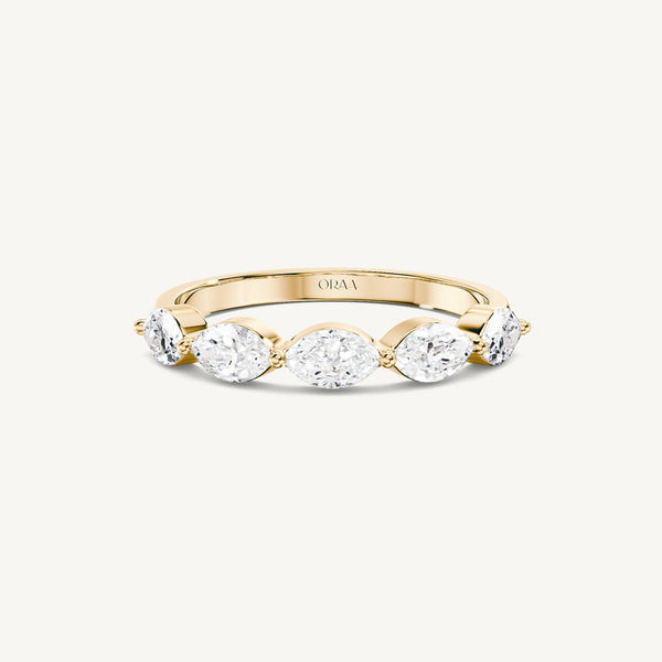 Marquise Half Eternity Band