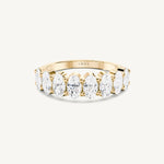 Oval Half Eternity Band