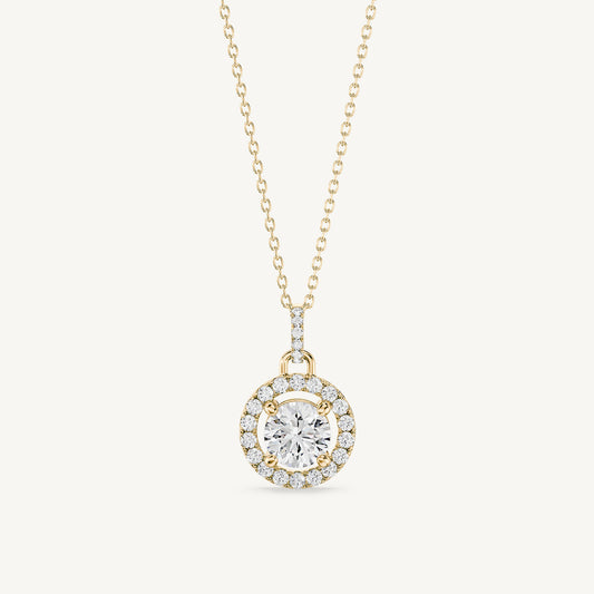 Round Halo Pendant