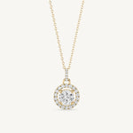 Round Halo Pendant