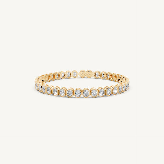 Oval Bezel Tennis Bracelet