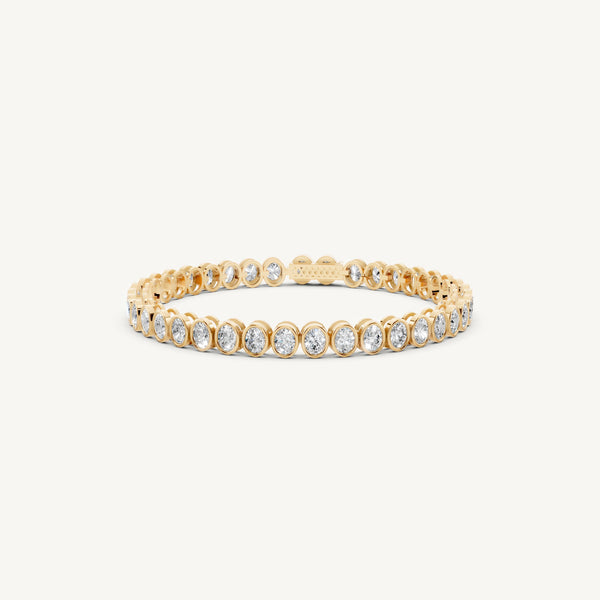 Oval Bezel Tennis Bracelet