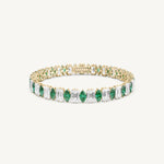 Marquise Emerald Tennis Bracelet