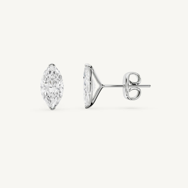 Marquise Diamond Studs