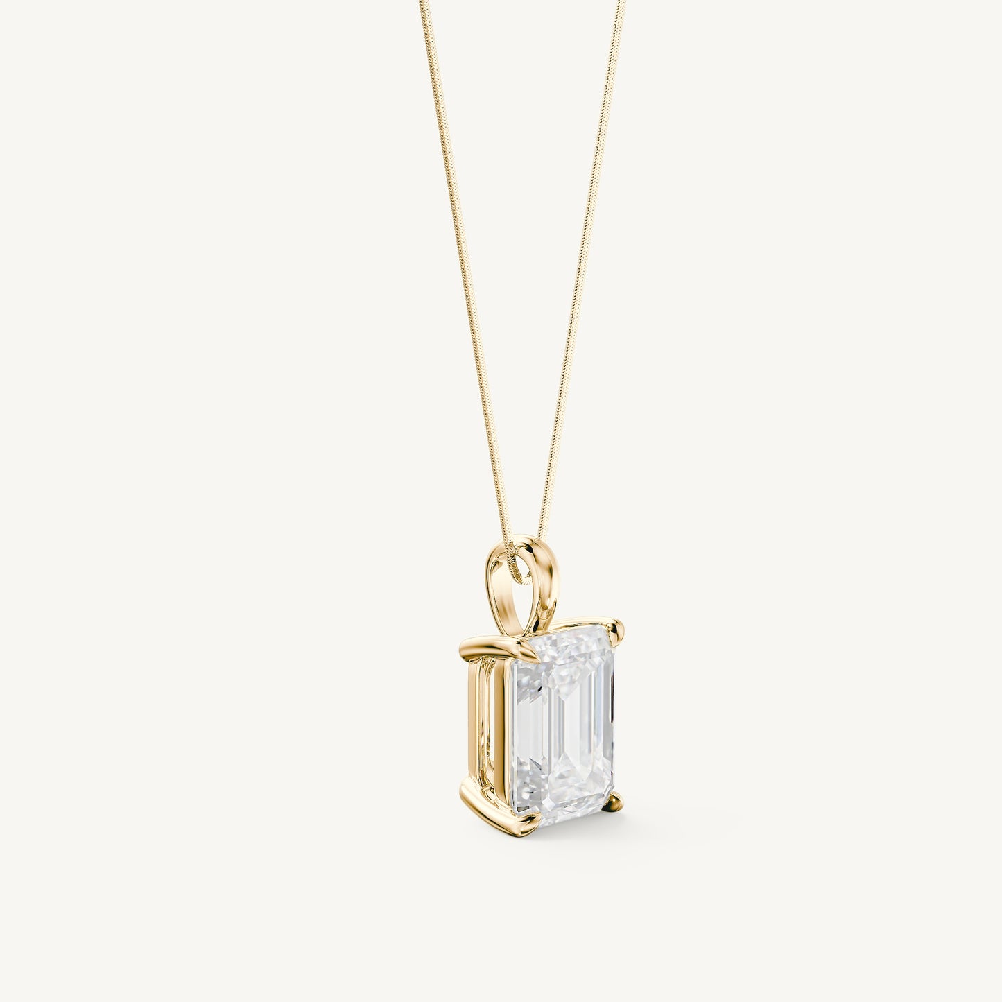 Classic Emerald Cut Pendant