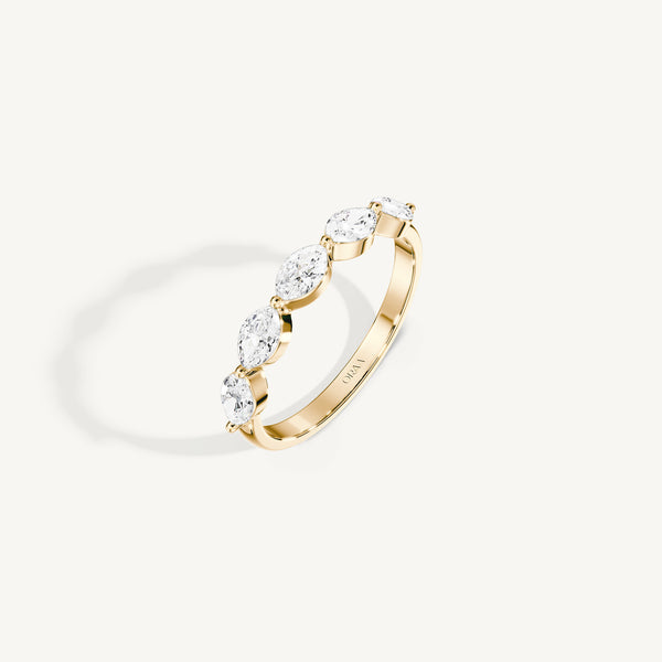 Marquise Half Eternity Band