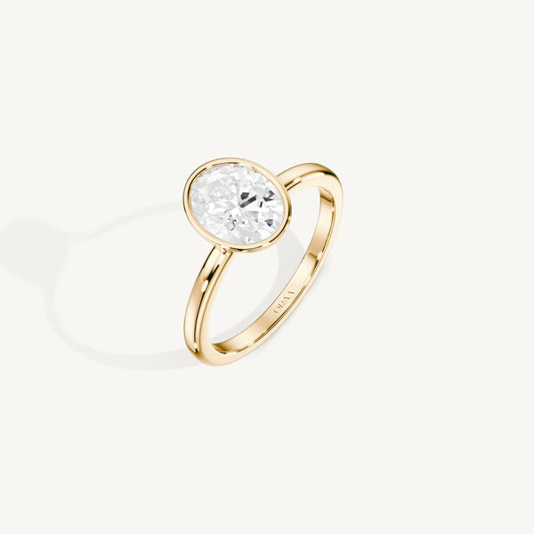 Oval Full Bezel Ring