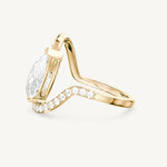 Pear Trace Pavè Ring