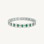 Marquise Emerald Tennis Bracelet