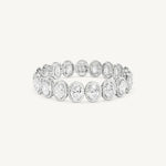 Oval Halo Tennis Bracelet