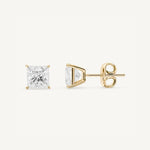Princess-Cut Diamond Studs