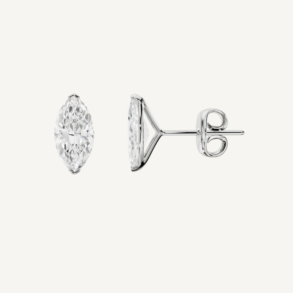 Marquise Diamond Studs