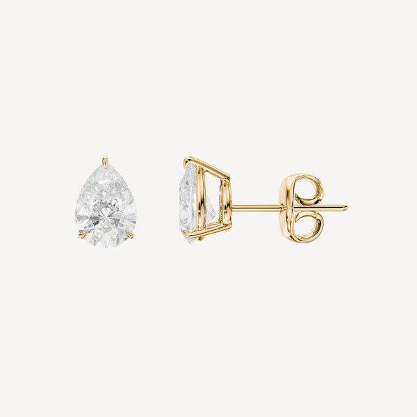 Pear Diamond Studs