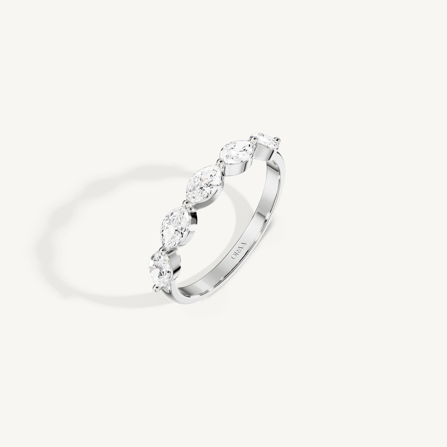 Marquise Half Eternity Band