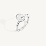 Oval Full Bezel Ring