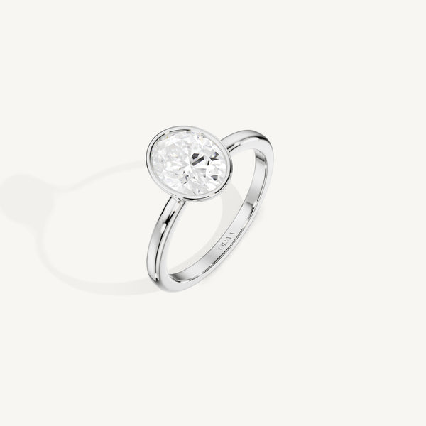 Oval Full Bezel Ring