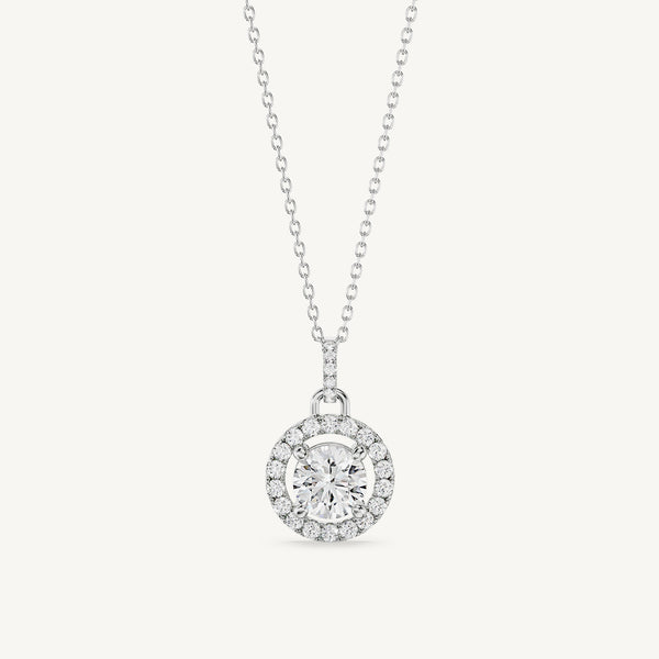 Round Halo Pendant