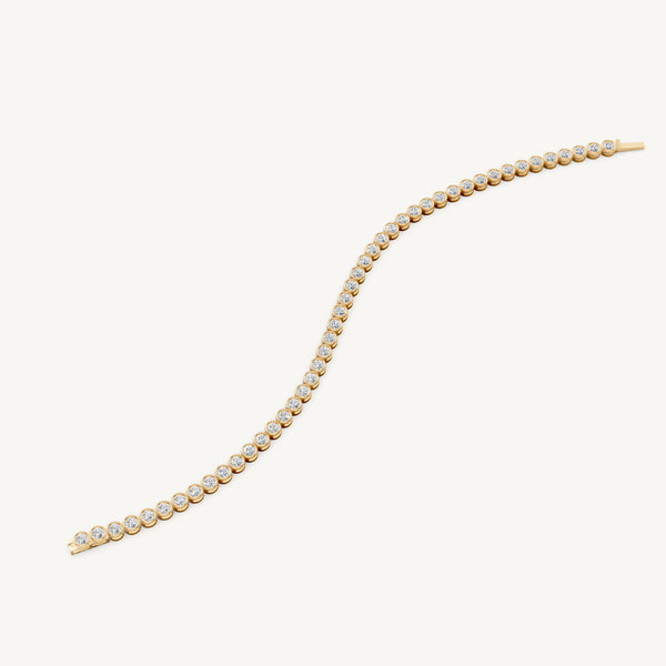 Round Bezel Tennis Bracelet