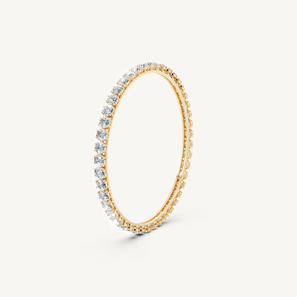 Round Diamond Bangle